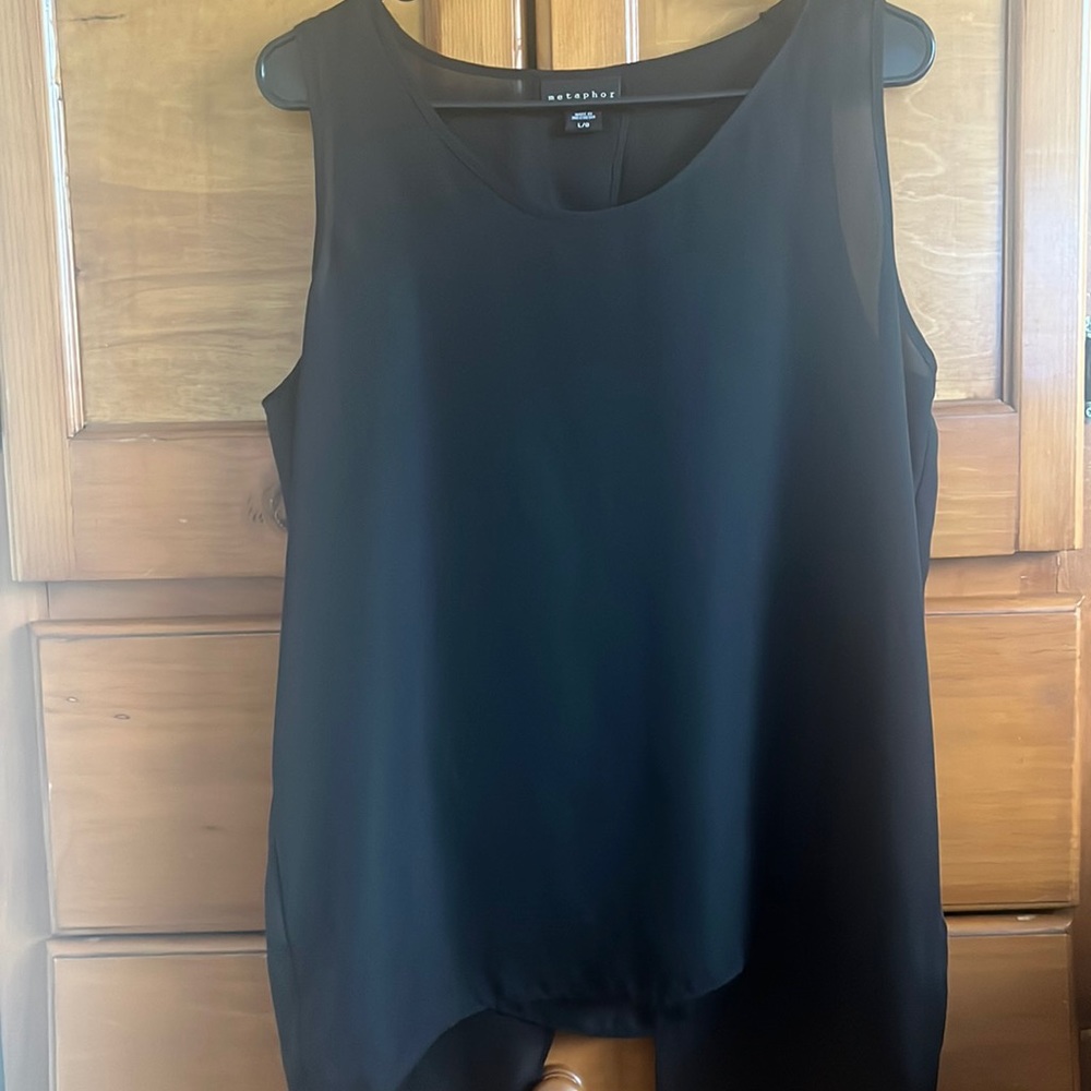 Women’s metaphor black blouse size L